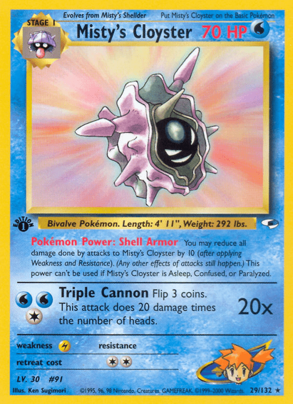 Misty's Cloyster (29/132) [Gym Heroes 1st Edition] Pokemon Single Pokémon  | Multizone: Comics And Games