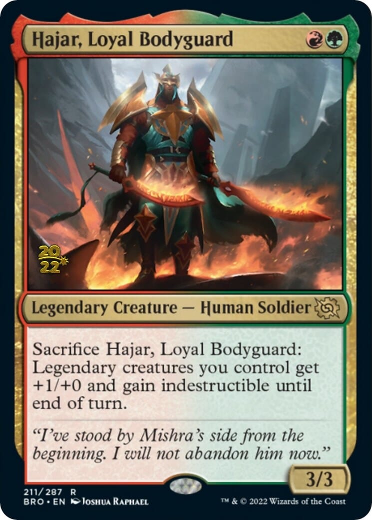 Hajar, Loyal Bodyguard [The Brothers' War: Prerelease Promos] | Multizone: Comics And Games