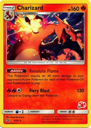 Charizard (3/70) (Charizard Stamp #39) [Battle Academy 2020] Pokemon Single Pokémon  | Multizone: Comics And Games