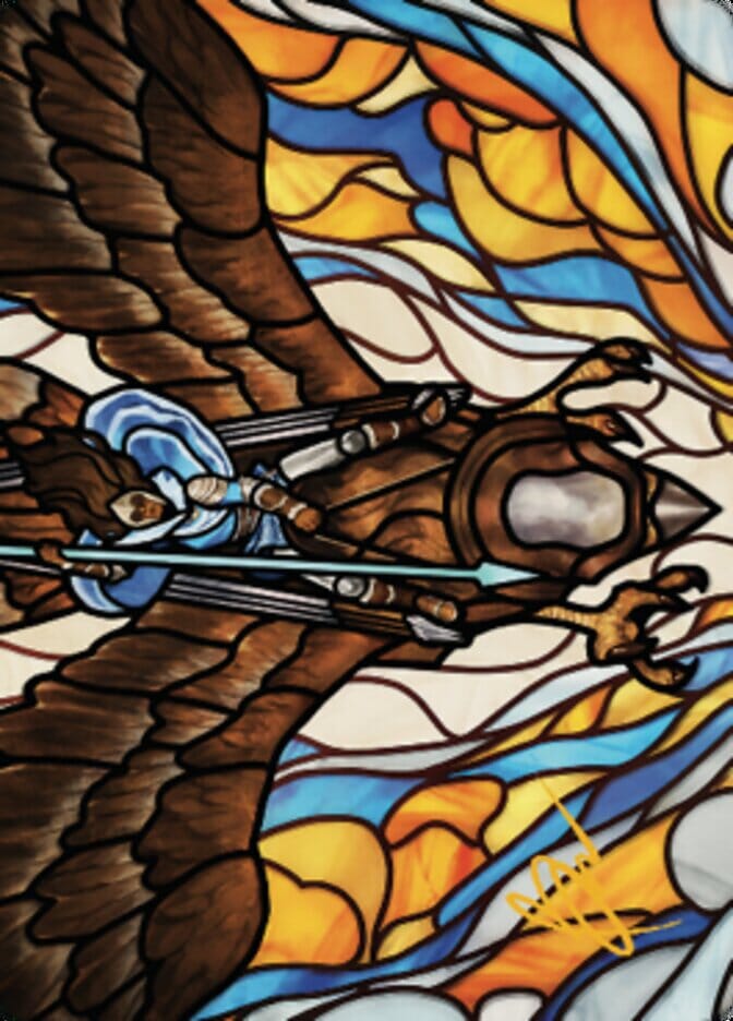 Tura Kennerud, Skyknight Art Card (Gold-Stamped Signature) [Dominaria United Art Series] MTG Single Magic: The Gathering  | Multizone: Comics And Games