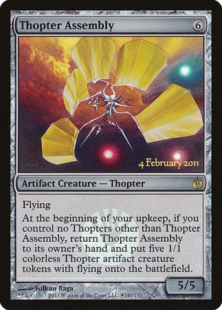 Thopter Assembly [Mirrodin Besieged Promos] MTG Single Magic: The Gathering  | Multizone: Comics And Games