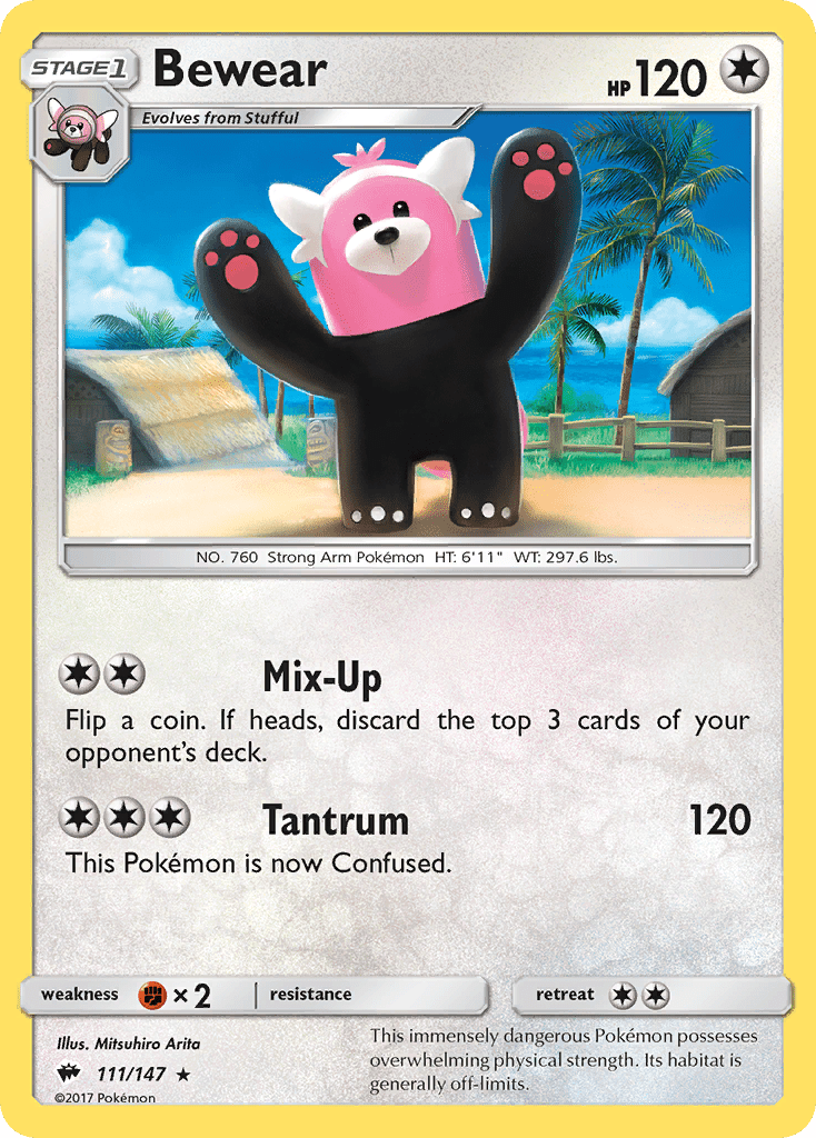 Bewear (111/147) [Sun & Moon: Burning Shadows] Pokemon Single Pokémon  | Multizone: Comics And Games