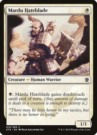 Mardu Hateblade [Khans of Tarkir] MTG Single Magic: The Gathering  | Multizone: Comics And Games