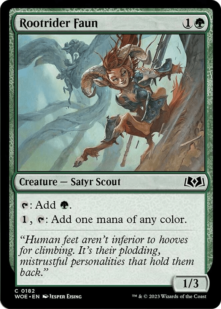 Rootrider Faun [Wilds of Eldraine] MTG Single Magic: The Gathering  | Multizone: Comics And Games