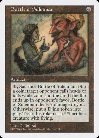 Bottle of Suleiman [Fifth Edition] MTG Single Magic: The Gathering  | Multizone: Comics And Games