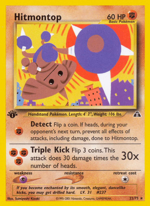 Hitmontop (22/75) [Neo Discovery 1st Edition] Pokemon Single Pokémon  | Multizone: Comics And Games