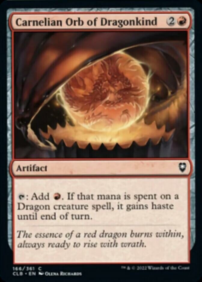 Carnelian Orb of Dragonkind [Commander Legends: Battle for Baldur's Gate] MTG Single Magic: The Gathering  | Multizone: Comics And Games