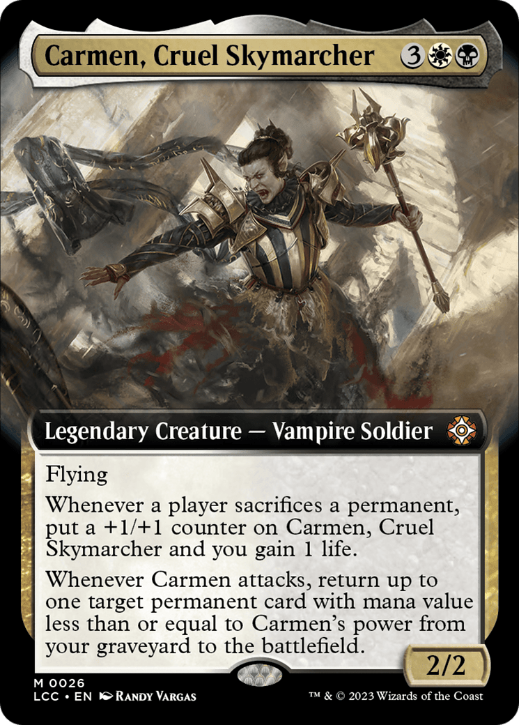 Carmen, Cruel Skymarcher (Extended Art) [The Lost Caverns of Ixalan Commander] MTG Single Magic: The Gathering  | Multizone: Comics And Games