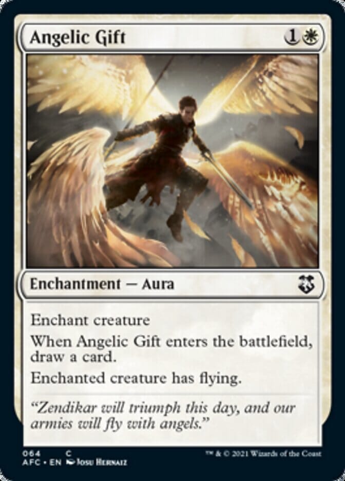 Angelic Gift [Dungeons & Dragons: Adventures in the Forgotten Realms Commander] MTG Single Magic: The Gathering  | Multizone: Comics And Games