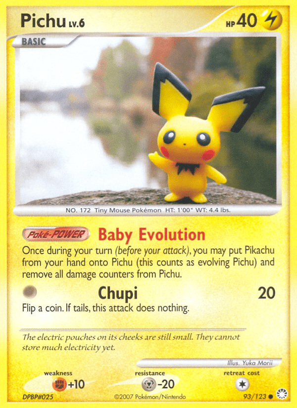 Pichu (93/123) [Diamond & Pearl: Mysterious Treasures] Pokemon Single Pokémon  | Multizone: Comics And Games