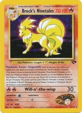 Brock's Ninetales (3/132) [Gym Challenge Unlimited] Pokemon Single Pokémon  | Multizone: Comics And Games