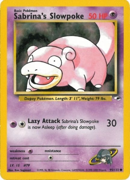 Sabrina's Slowpoke (95/132) [Gym Heroes Unlimited] Pokemon Single Pokémon  | Multizone: Comics And Games