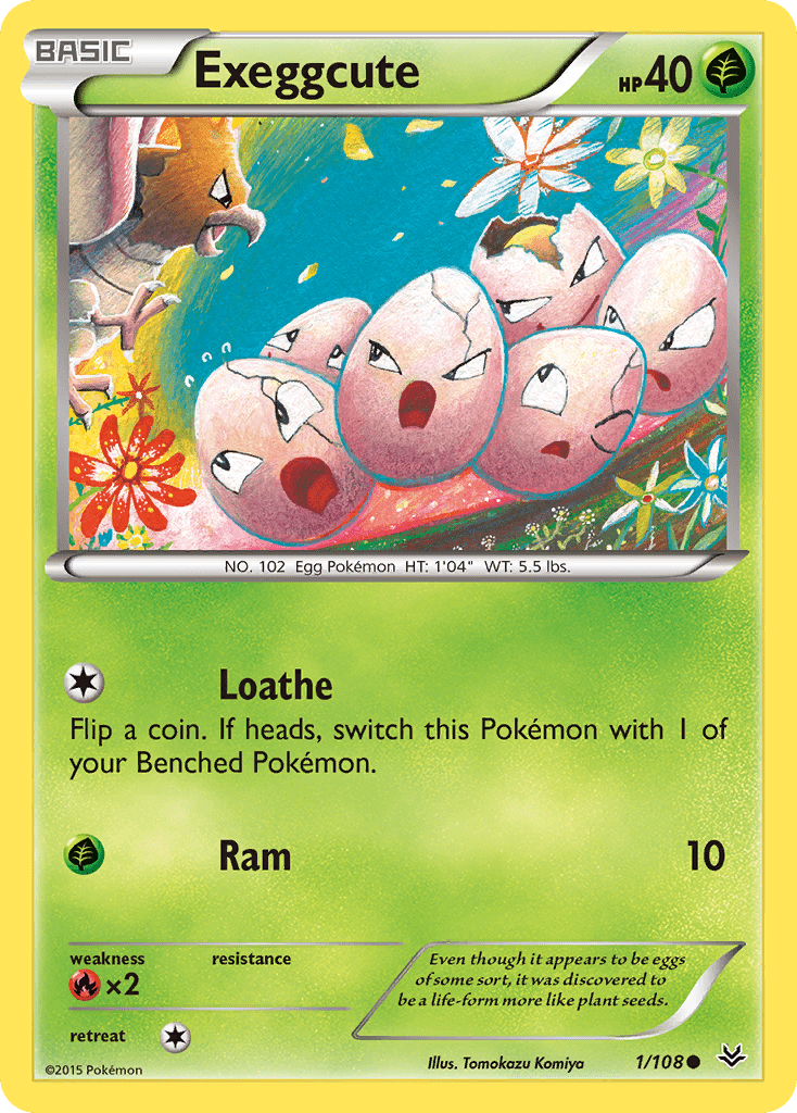 Exeggcute (1/108) [XY: Roaring Skies] Pokemon Single Pokémon  | Multizone: Comics And Games