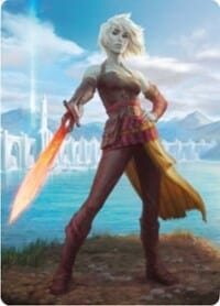 Nahiri, Heir of the Ancients 1 Art Card [Zendikar Rising Art Series] MTG Single Magic: The Gathering  | Multizone: Comics And Games