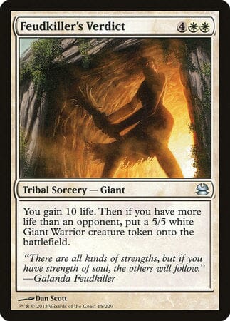 Feudkiller's Verdict [Modern Masters] MTG Single Magic: The Gathering  | Multizone: Comics And Games