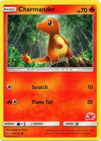 Charmander (18/147) (Charizard Stamp #56) [Battle Academy 2020] Pokemon Single Pokémon  | Multizone: Comics And Games