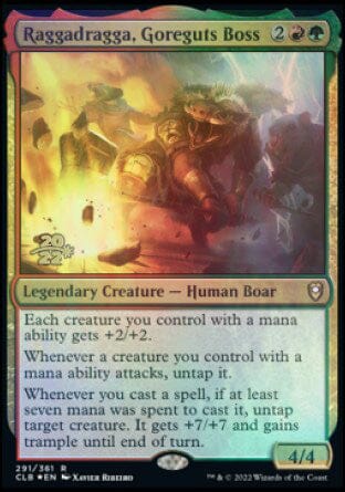 Raggadragga, Goreguts Boss [Commander Legends: Battle for Baldur's Gate Prerelease Promos] MTG Single Magic: The Gathering  | Multizone: Comics And Games