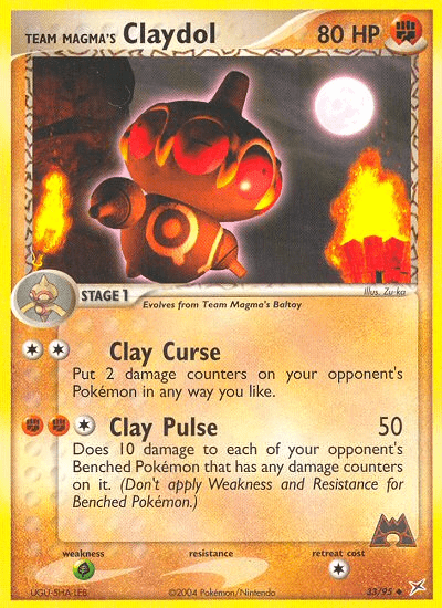 Team Magma's Claydol (33/95) [EX: Team Magma vs Team Aqua] Pokemon Single Pokémon  | Multizone: Comics And Games