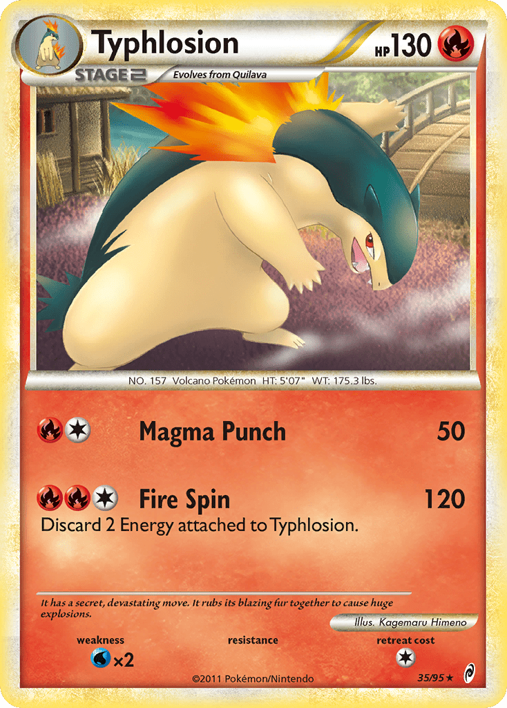 Typhlosion (35/95) [HeartGold & SoulSilver: Call of Legends] Pokemon Single Pokémon  | Multizone: Comics And Games