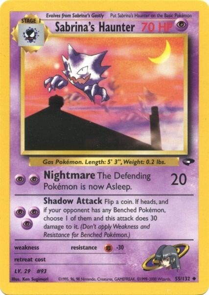 Sabrina's Haunter (55/132) [Gym Challenge Unlimited] Pokemon Single Pokémon  | Multizone: Comics And Games
