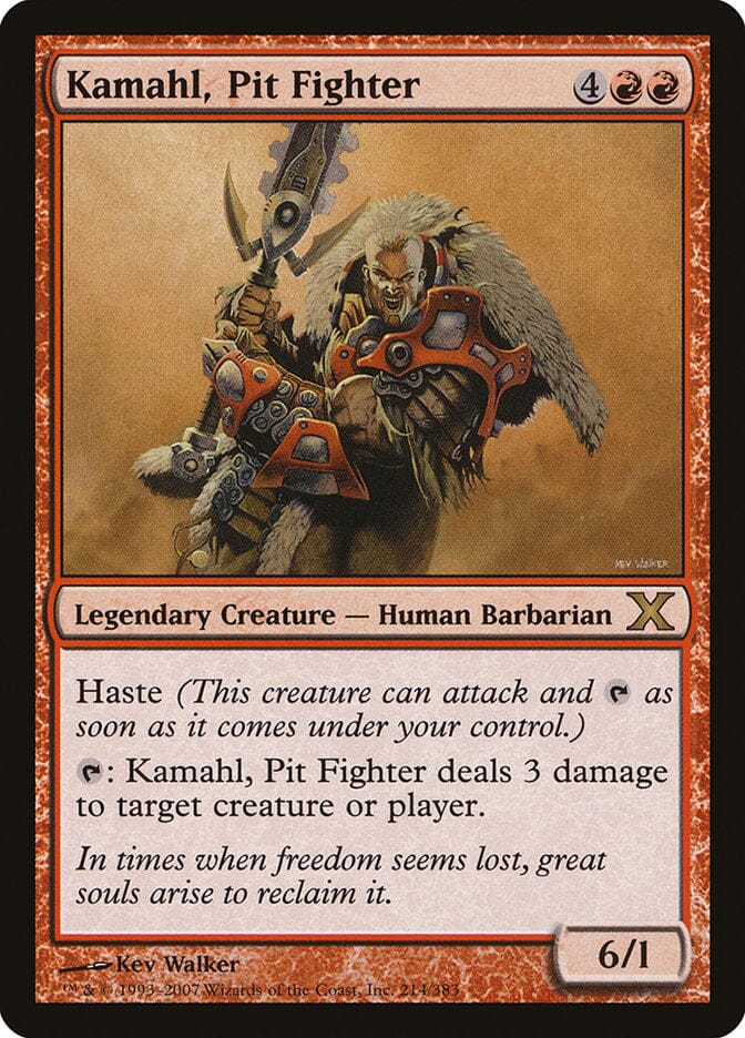 Kamahl, Pit Fighter [Tenth Edition] MTG Single Magic: The Gathering  | Multizone: Comics And Games