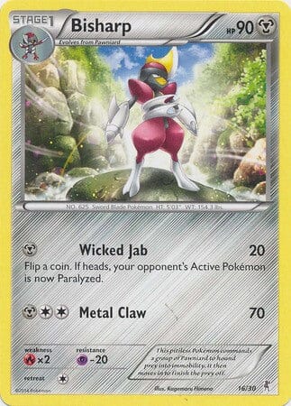 Bisharp (16/30) [XY: Trainer Kit 1 - Bisharp] Pokemon Single Pokémon  | Multizone: Comics And Games