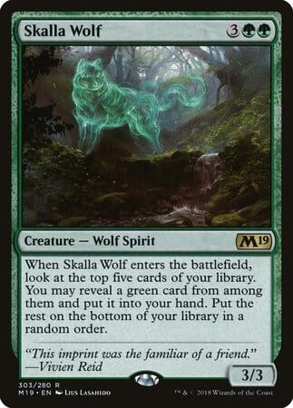 Skalla Wolf [Core Set 2019] MTG Single Magic: The Gathering  | Multizone: Comics And Games