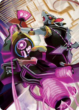 Nashi, Moon Sage's Scion Art Card [Kamigawa: Neon Dynasty Art Series] MTG Single Magic: The Gathering  | Multizone: Comics And Games