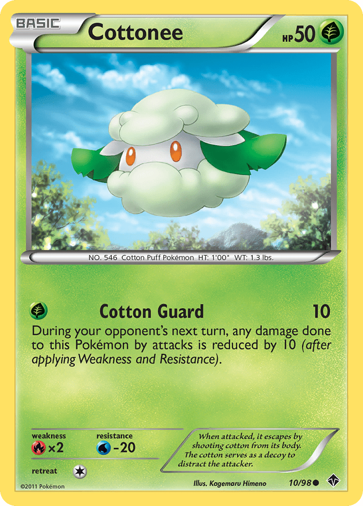 Cottonee (10/98) [Black & White: Emerging Powers] Pokemon Single Pokémon  | Multizone: Comics And Games