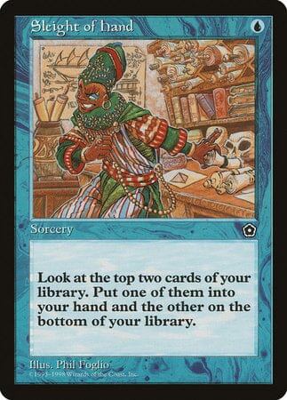 Sleight of Hand [Portal Second Age] MTG Single Magic: The Gathering  | Multizone: Comics And Games