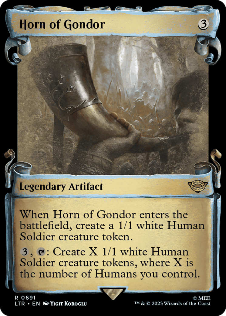 Horn of Gondor [The Lord of the Rings: Tales of Middle-Earth Showcase Scrolls] MTG Single Magic: The Gathering  | Multizone: Comics And Games
