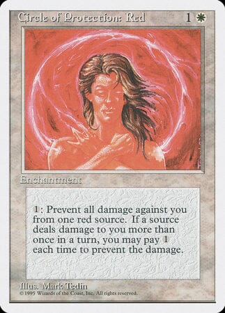 Circle of Protection: Red [Fourth Edition] MTG Single Magic: The Gathering  | Multizone: Comics And Games
