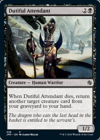 Dutiful Attendant [Jumpstart] MTG Single Magic: The Gathering  | Multizone: Comics And Games