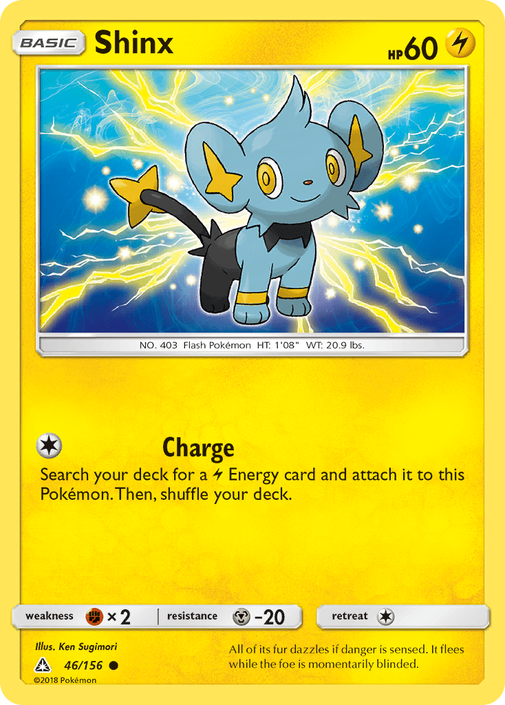 Shinx (46/156) [Sun & Moon: Ultra Prism] Pokemon Single Pokémon  | Multizone: Comics And Games