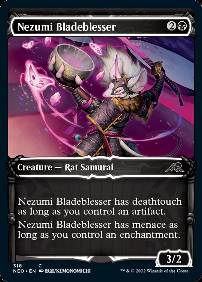 Nezumi Bladeblesser (Showcase Samurai) [Kamigawa: Neon Dynasty] MTG Single Magic: The Gathering  | Multizone: Comics And Games