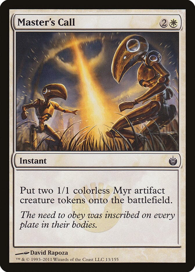 Master's Call [Mirrodin Besieged] MTG Single Magic: The Gathering  | Multizone: Comics And Games