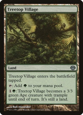 Treetop Village [Duel Decks: Garruk vs. Liliana] MTG Single Magic: The Gathering  | Multizone: Comics And Games
