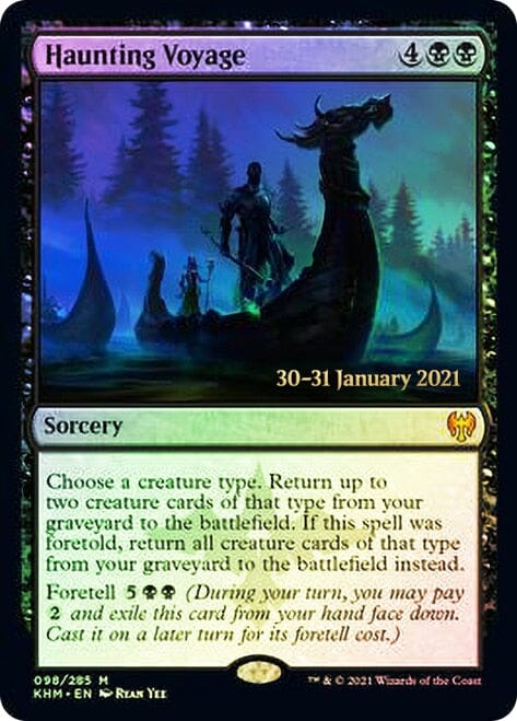 Haunting Voyage [Kaldheim Prerelease Promos] MTG Single Magic: The Gathering  | Multizone: Comics And Games