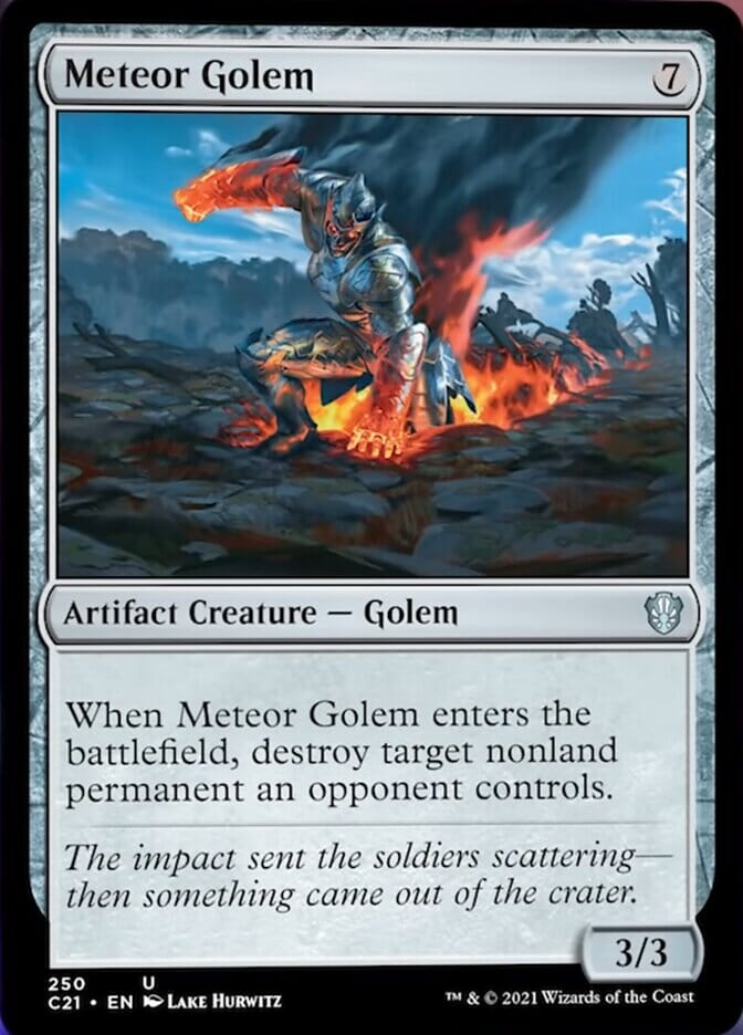 Meteor Golem [Commander 2021] MTG Single Magic: The Gathering  | Multizone: Comics And Games