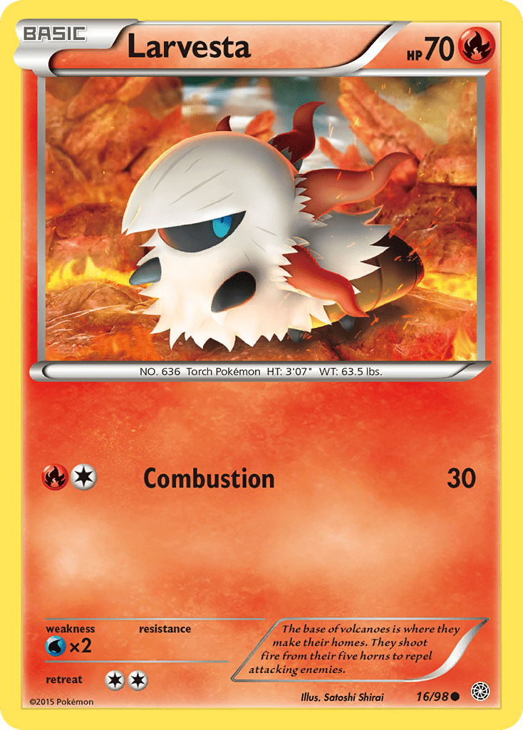 Larvesta (16/98) [XY: Ancient Origins] Pokemon Single Pokémon  | Multizone: Comics And Games