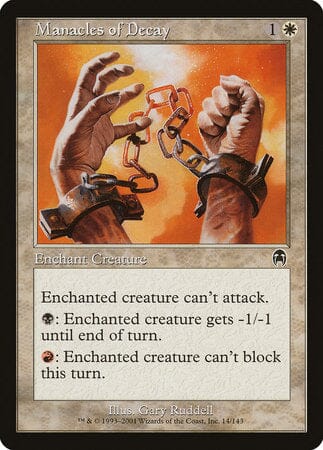 Manacles of Decay [Apocalypse] MTG Single Magic: The Gathering  | Multizone: Comics And Games