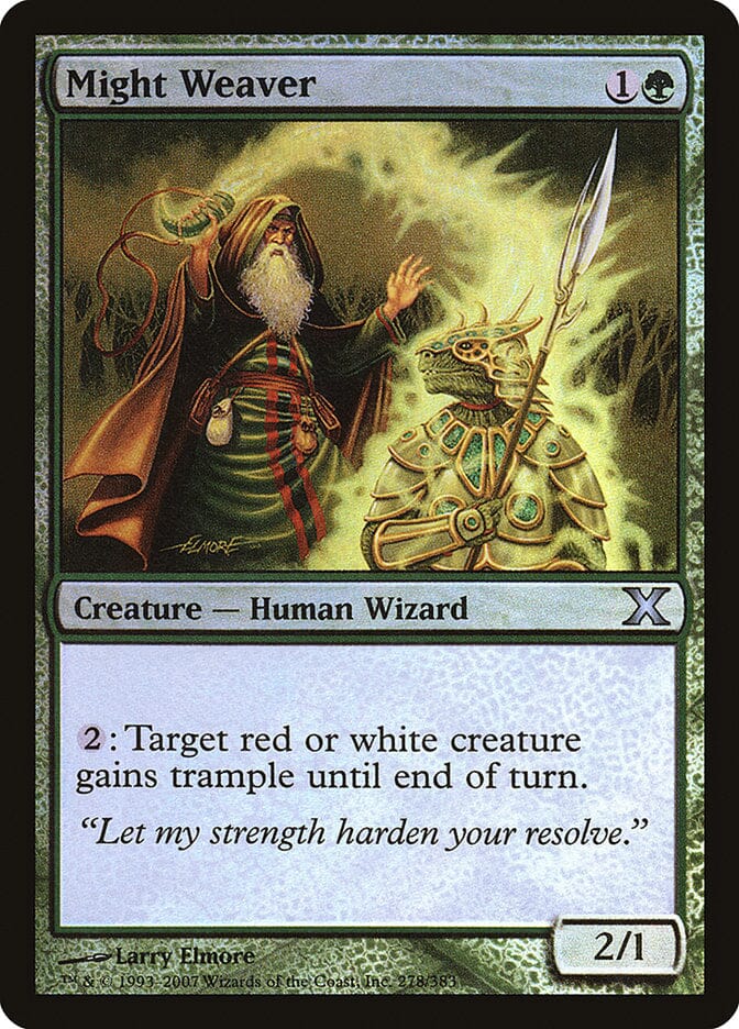 Might Weaver (Premium Foil) [Tenth Edition] MTG Single Magic: The Gathering  | Multizone: Comics And Games
