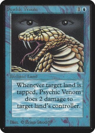 Psychic Venom [Limited Edition Alpha] MTG Single Magic: The Gathering  | Multizone: Comics And Games