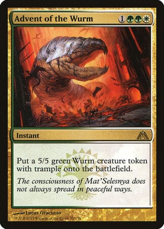 Advent of the Wurm [Dragon's Maze] MTG Single Magic: The Gathering  | Multizone: Comics And Games