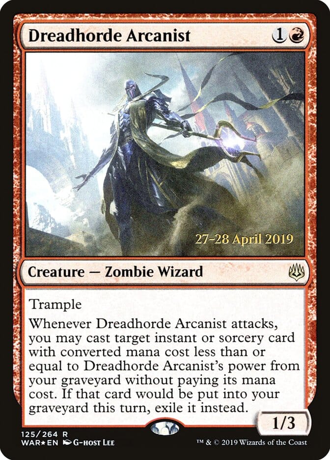 Dreadhorde Arcanist [War of the Spark Prerelease Promos] MTG Single Magic: The Gathering  | Multizone: Comics And Games