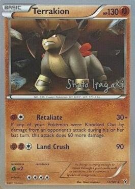 Terrakion (73/101) (Terraki-Mewtwo - Shuto Itagaki) [World Championships 2012] Pokemon Single Pokémon  | Multizone: Comics And Games