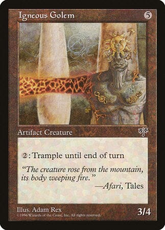 Igneous Golem [Mirage] MTG Single Magic: The Gathering  | Multizone: Comics And Games