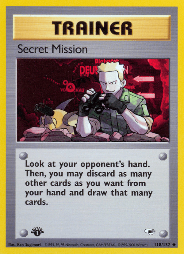 Secret Mission (118/132) [Gym Heroes 1st Edition] Pokemon Single Pokémon  | Multizone: Comics And Games
