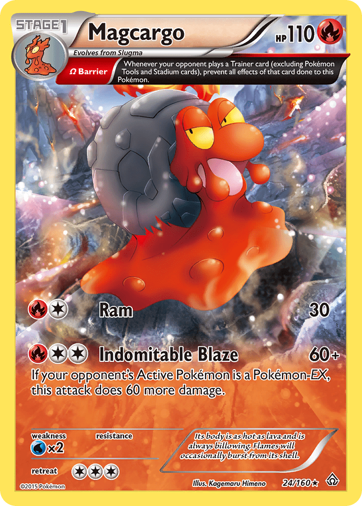 Magcargo (24/160) [XY: Primal Clash] Pokemon Single Pokémon  | Multizone: Comics And Games