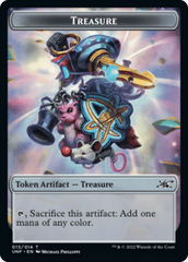 Zombie Employee // Treasure (013) Double-sided Token [Unfinity Tokens] MTG Single Magic: The Gathering  | Multizone: Comics And Games